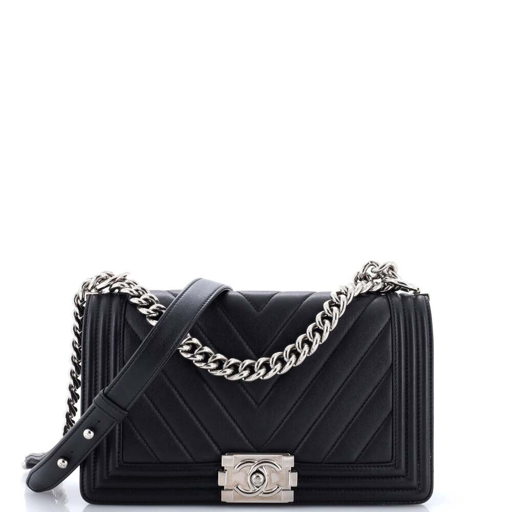 Chanel Boy Flap Bag Chevron Calfskin #342995C43B